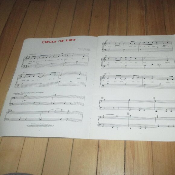 Set of 3 Disney Movie Piano Vocals Chords Music Books Frozen Lion King Aladdin - Picture 10 of 13